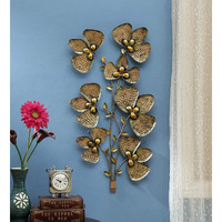 World Decor 7 Lotus Leaves Wall Dcor Decorative Item For Living Room, Dining Room, Office, Home, Hotel, Restaurant Etc.(18 * 11 * 25 In)
