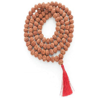Nav Durga Mala 9 Mukhi Rudraksha Mala (108+1 Beads) Lab Certified (For Wearing : Medium Size)