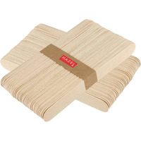 Hazel Wooden Ice Cream Sticks | Craft Sticks For Art, Diy And Craft For Kids | Popsicle Stick | Pack Of 120, Beige