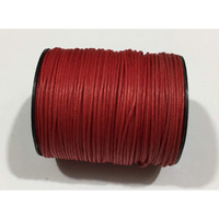 Omx Red Colour Wax Cotton Cord For Diy Jewellery Making, Beading, Art And Craft Work And Handicrafts, (1.5Mm, 1 Pc - 1 Roll -100 Mtr)