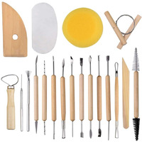 EsKube Set Of 19Pcs Pottery Tools Clay Sculpting, Ceramic Clay Carving Tools Set For Beginners, Expert Art Crafts Sculptors And Children Learning Pottery Sculpting