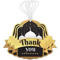 Festiko 20 Pcs Thank You Tags For Ramadan/Eid (Black B), Thank You Tags, Eid Decorations, Ramadan Decorations, Tags For Ramadan Party, Eid Party Supplies
