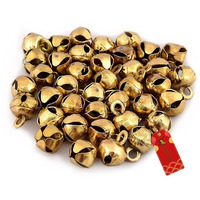Uapan Golden Iron Ghungroo Beads (100 Pieces) - Enhance Your Crafting And Decor Projects, Hanging And Jewellery Making