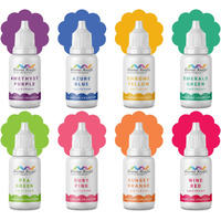 Aromakrafts Liquid Colours For Soap Making (Signature Collection) - Set Of 8 (15Ml Each)