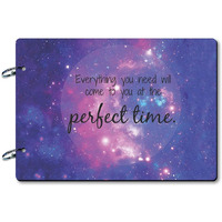 100 Yellow 100Yellow Perfect Time Theme Wooden Photo Album Scrapbook For Gifting| 40 A4 Pages | Size : 21 Cm X 29.5 Cm |Multicolour