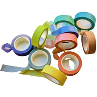 Funblast Set Of 6 Attractive Colorful Paper Tape - Self Adhesive Paper Tapes For Decoration, Gift Wrapping Tapes, Diy Art And Craft (Multicolor)