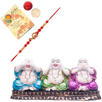 Archies Rakhi Collection For Rakshabandhan | Rakhi For Brother | Rakhi For Bhaiya And Bhabhi | Rakhi Combo Gift Hamper (Abundant-Buddha+Rakhi Combo)