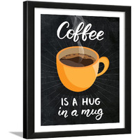 Chaka Chaundh - Coffee Posters For Wall With Frame - Coffee Quotes Wall Frames - Coffee Frames For Cafe - Coffee Frames For Wall And Kitchen - (14 X 11 Inches) (Black - Vintage Coffee - 1)