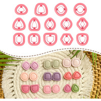 Dhanishtha | Frames Polymer Clay Cutter Cutters | Clay Cutter Clay Tool | Basic Shapes Earing Making Tools | Clay Cutter Tool Jewellery Making Tools | Color May Vary | Set Of 14 Cutters |