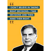 Ratan Tata Posters For Wall | Ratan Tata Sticker For Wall | Ratan Tata Motivational Poster | Ratan Tata Quotes Wall Stickers | Ratan Tata Posters For Living Room, Bedroom, Home Office