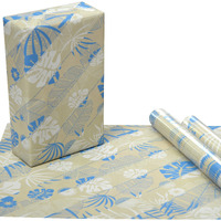 Evince - Thoughtful Presentations 10 Floral Gift Wrapping Paper | 27" X 17 Recyclable | Thick Matte Paper | Birthday Anniversary Bridal Shower Baby Shower | Blue Beige Facts On Gifts.