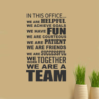 Asmi Collection Vinyl Wall Sticker, 60 X 96 Cm, Black-At033, 20 In, Quotes
