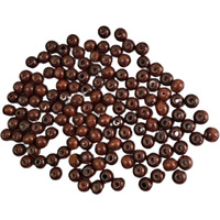 Q1 Beads 250 Pcs 10 Mm Natural Round Wooden Beads With Small Hole Ball For Jewelry Making & Diy Craft Findings And Multipurpose(10 Mm,2 Mm Hole,Coffee Color)