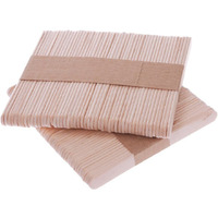 Amigozz Natural Wooden Plain Ice Cream Sticks Popsicle Sticks : 100 Pcs
