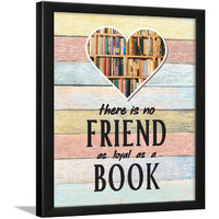 Chaka Chaundh -Library Quotes Wall Frames - Reading Quotes Frame - Book Quotes Poster - Book Wall Art Frame - (13.6 X 10.6 Inches) (There Is No Friend As Loyal - Vintage)