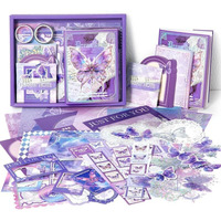 Kiyara Mart 346Pcs Butterfly Scrapbook Kit With Notebook, Stickers & Decorative Papers, Collage Album Aesthetic Sticker, Planners Diy Paper Stickers (Purple)