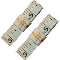 Label Punya Double-Sided Inch Tape 1.50 Meter, Durable Soft 150 Cm Sewing Tailor Tape Body Measuring Measure Ruler Dressmaking,Inch Tape (White-2Pac)