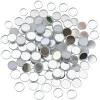 Embroiderymaterial Smoothly Grinded Edges Glass Craft Mirrors For Lippan Art, Dress Embellishment, Craft & Diy (3Mm, Silver, Round, 1000 Pieces)