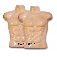 Kalsutanshi  : Male Body Hanger | Non-Breakable Plastic Men Body Shell Mannequin- Dummy Type Hangers Kurta Shirt Display Stands (Pack Of 02, Skin - Color)