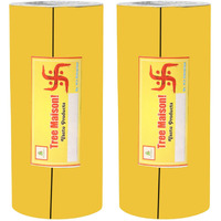 Treemaison Vastu Combo Of Yellow Color Tape | Size - 4 Inch | Length- 8 Feet (Approx) | Vastu Remedy For Toilet | Main Door Entrance | Tape Remedy | Pack Of 2