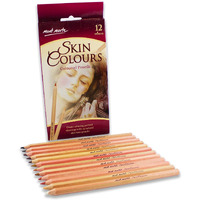 Mont Marte Artist Skin Colour Pencils - Ideal For Expressive Portrait Drawings - Perfect For Beginners And Professionals, Children And Adults Colouring Pencils. (Set Of 12 Pencils)
