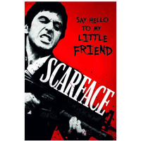 Hazzelnut Casperme Scarface Al Pacino Poster - Film Art Posters, Posters For Wall, Hollywood Poster For Room Decoration (13 X 19 Inch, Multicolour)