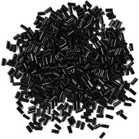 Embroiderymaterial Bugle Beads For Jewellery Craft Embroidery Diy Making Purpose Black Color (100 Gram)