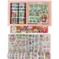Funblast Washi Tape Set, Cute Washi Tape Set - Designer Decorative Masking Tapes For Diy Crafts Arts Scrapbooking Bullet Journal Planners (Pack Of 1) - Color May Vary