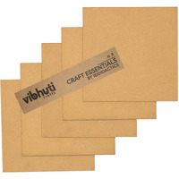 Ieididactics Vibhuti Crafts 6X6 Inch Mdf String Art Boards (Pack Of 5) - Ideal For Creative String Art Projects