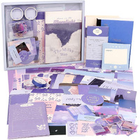Ankzwee Aesthetic Scrapbook Kit(348Pcs), Bullet Junk Journal Kit With Journaling/Scrapbooking Supplies, Stationery,A6 Grid Notebook With Graph Ruled Pages Diy Scrapbook Gift For Girl Kid