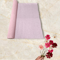 Pandeji Crepe Paper Roll For Flower Making/Diy Paper Carfts 240 Cm Length 50Cm Width, Wrinkled Paper For Decoration (Light Pink Color, 3Pc Set)