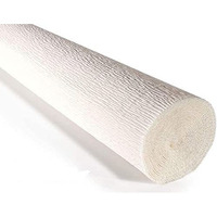 Sejas Collections | Set Of 1 Roll, White | Best Quality Crepe/Wrinkled Paper Rolls, Unruled 8Ft Length/20In Width, 75 Gsm Craft Paper (Set Of 1, White)
