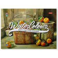 Anupam 100% Cotton Rough Pressed Watercolour Paper Pad  A4 Size  250 Gsm  Natural White  30 Pages  Smooth Texture For Dry Media & Mixed Media