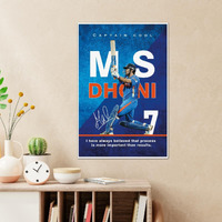 Tenorarts M S Dhoni Poster Indian Cricket Wall Posters Adhesives On Back With Thick 300 Gsm Matt Finish Paper (18Inches X 12Inches)