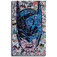 Pixelartz Wall Poster Batman Head Collage Superhero Movie Posters Hd Quality For Home, Office, Restraunt, Kids Room, Wall, Door Decor Multicolor (057)