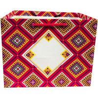 Flute Cubes Presents 1/2 Kg Mithai,Sweets, Chocolate, Chunri Print Gift Paper Bag (Size 9 X 7 X 6.5 Inch) Pack Of 10