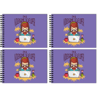 Tinywalk I Sketch Book Drawing Pad Landscape Sketch Book For 6-7Yrsgirl Thick Sheets (A4 Size,100 Sheets/200 Pages, Pack Of 4)