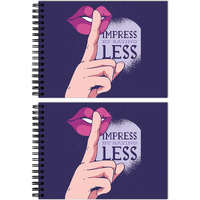 Tinywalk G Sketch Book Drawing Pad Landscape Sketch Book Hard Paper Thick Sheets (A4 Size,100 Sheets/200 Pages, Pack Of 2)