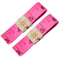 Label Punya Measuring Tape, Inch Tape For Measurement For The Body, Tailor Inchi Tape Measure For Body Measurement Sewing Dressmaking (Pink-2Pc)