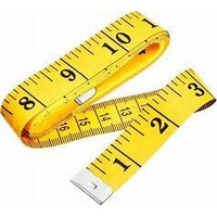 Label Punya Double-Sided Inch Tape 1.50 Meter, Durable Soft 150 Cm Sewing Tailor Tape Body Measuring Measure Ruler Dressmaking,Inch Tape (Yellow)