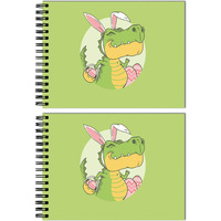 Tinywalk Dinosore Sketch Book Drawing Pad Landscape Sketch Book Eco Friendly Thick Sheets (A4 Size,100 Sheets/200 Pages, Pack Of 2)