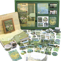 Invite 346Pcs Journal Supplies Kit Vintage Scrapbook Stickers Art Journaling Bullet Junk Journal Planners Diy Decoration Paper Stickers Craft Kits Notebook Collage Album (Green River Book)