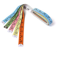 Golden Tailor Tape Measurement 1.50 Meter Pack Of 5, Premium Pvc Cloth Measuring Tapes For Body & Cloth Measure, Dressmaking, Cloth Cutting, Home Tailoring (18 Mm)