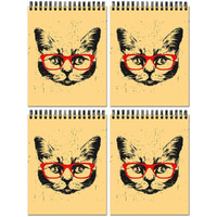 Vprint Quality Sketch Book Drawing Pad Black Sketch Book Thick Sheets (A4 Size,100 Sheets/200 Pages, Pack Of 4)