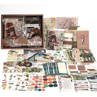 Hasthip 346Pcs Journaling Kit, Vintage Stickers Journal Kit, Scrapbook Stationery Items, Bullet Junk Journal Book Planner 2025, Journal Set Diy Decoration Paper Craft Kis,Multicolor