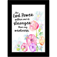 Tied Ribbons Inspirational Posters With Frames Motivational Quotes Wall Frames For Home ( Black)