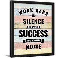 Chaka Chaundh - Hard Work Quotes Wall Frames - Hard Work Motivational Posters With Frame - Motivational Quotes Wall Framed Posters - (13.6 X 10.6 Inches)