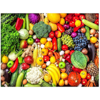 My D Square Vinyl Fruit Poster And Vegetable Wall Paper For Kitchen Office Shop Living Room Size 12 X 18 Inch Self Adhesive Dfp302