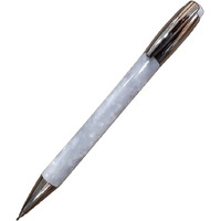 Delta Mask 6-0.9 White Resin With Chrome Trim Mechanical Pencil