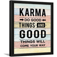 Chaka Chaundh - Karma Quotes Wall Frames - Wisdom Quotes On Frame - Spiritual Quotes Wall Framed Poster - Life Quotes For Wall - (13.6 X 10.6 Inches)